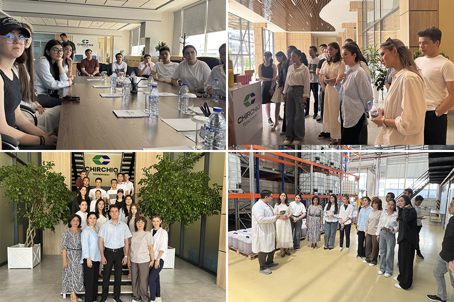 Подробнее о статье Студенты изучают деятельность Индустриального парка «Чирчик»: совместный проект технополиса «Химград» (РТ) и АО «Узкимёсаноат»