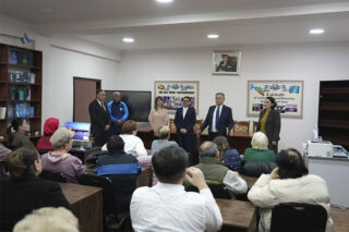 Подробнее о статье Представители филиала провели встречу в махалле «Шахриобод»